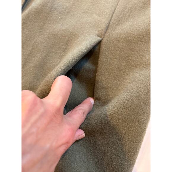 Talbots Shirt Coat Womens XL Green Wool Blend Long Heavyweight Pockets Outdoor - Picture 5 of 10